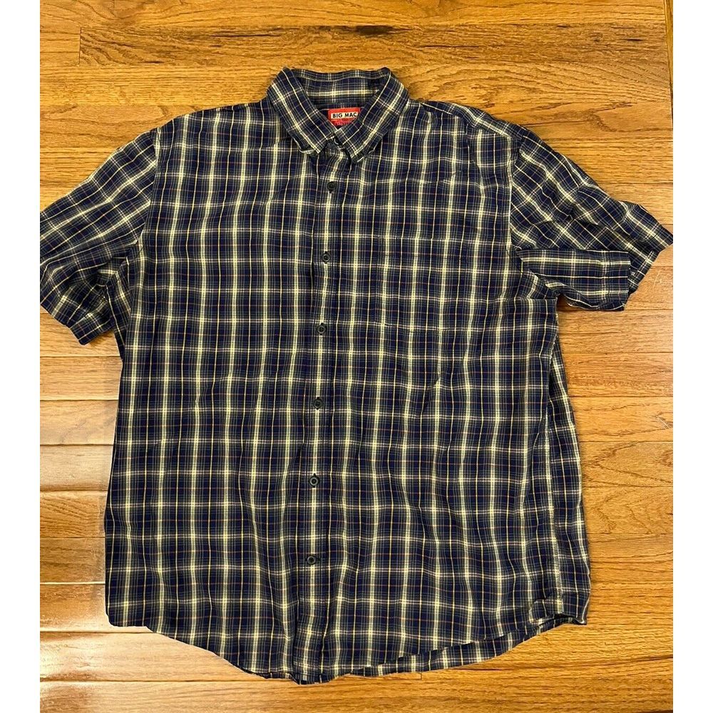 Vintage JCPenney BIG MAC Shirt Mens, Authentic Workwear - Size XL - Plaid